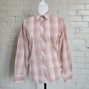 Vintage Wrangler Rainbow Tag Plaid Western Shirt ┃Coastal Cowgirl┃ Retro 70s